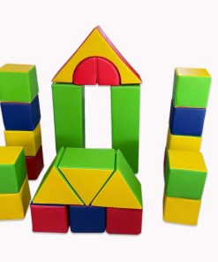 Soft play foam block construction set
