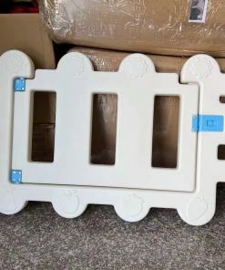 White door for plastic gate