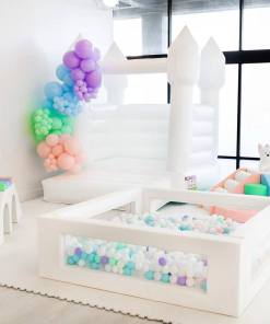 Pastel color and white color soft play package