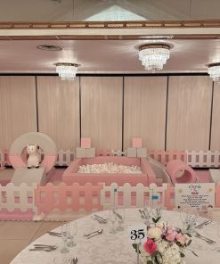 Soft play pastel pink rental package