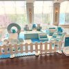 Pastel blue style soft play package set
