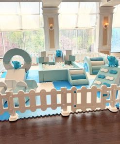Pastel blue style soft play package set